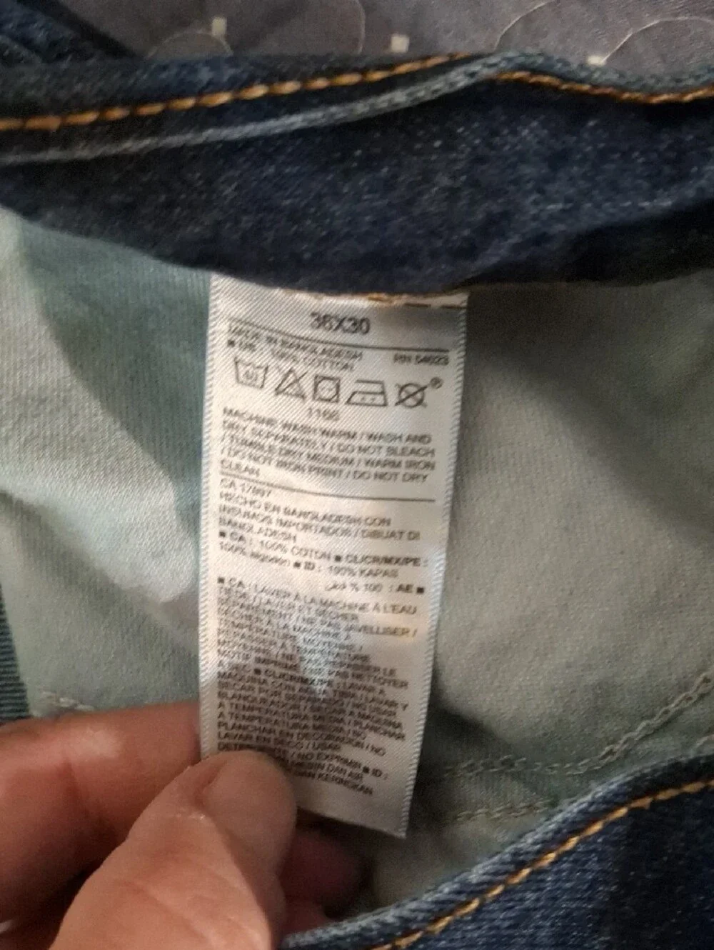 Old Navy Straight Men's Dark Blue Denim Jeans size 36 x 30